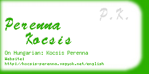perenna kocsis business card
